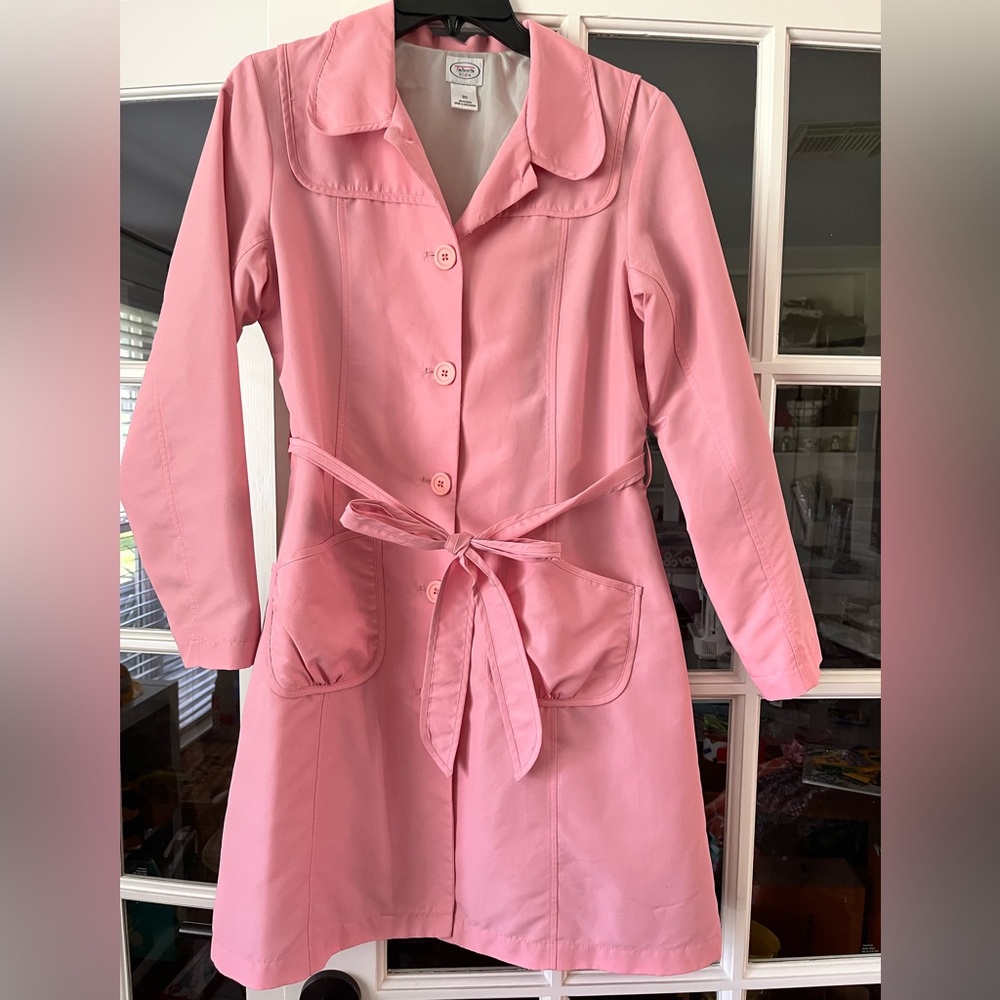 Vintage pink trench coat